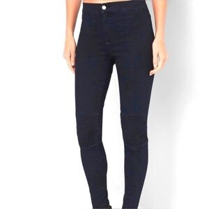 NEW GAP 1969 SIZE 0 24 24R SKINNY JEANS SCULPT DARK‎ BLUE PANTS MOTO NWT